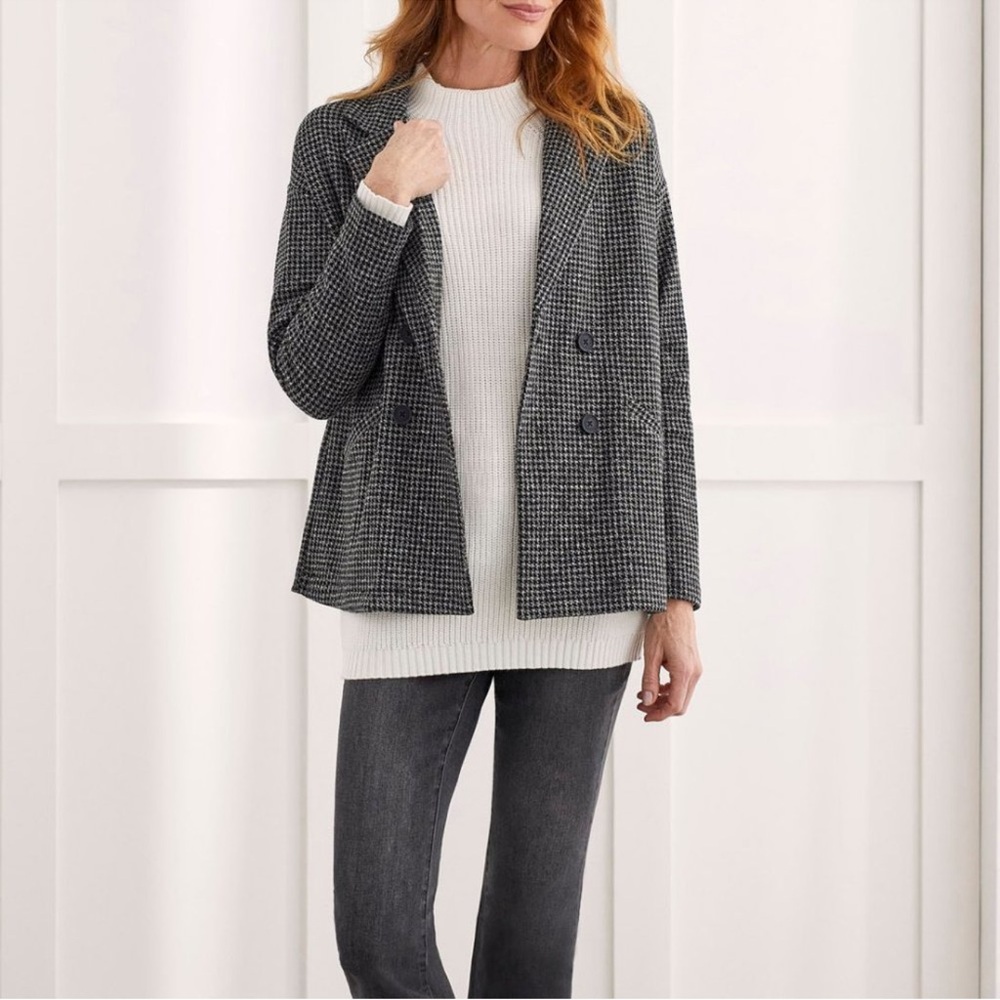 Tribal Jeans Houndstooth Blazer NWT